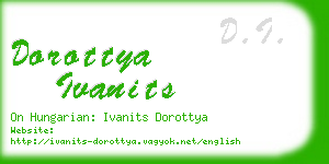 dorottya ivanits business card